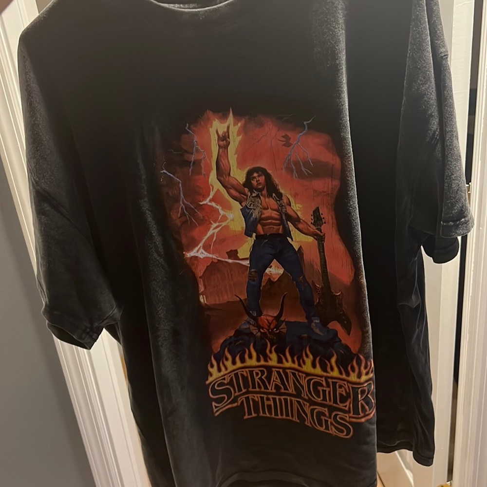 limited time stranger things x goat eddie munson shirt
